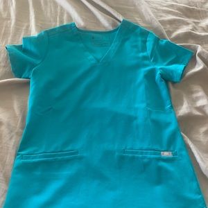 Womens figs stub set teal